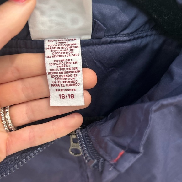 Auburn University Pullover Windbreaker 1/4 Zip Jacket RED OAK Size Youth 16/18 - Picture 6 of 7